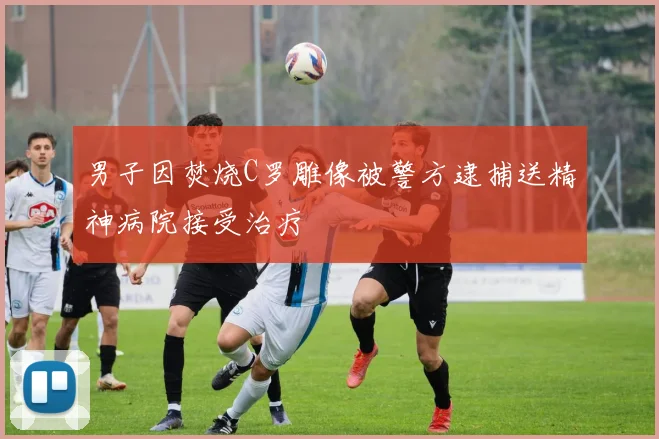 男子因焚烧C罗雕像被警方逮捕送精神病院接受治疗